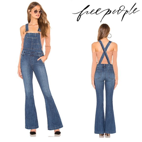free people flare overalls